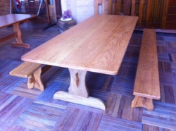 MESA CHURRASCO ANGELIM 3,00M X 90CM SEM BANCOS MBS